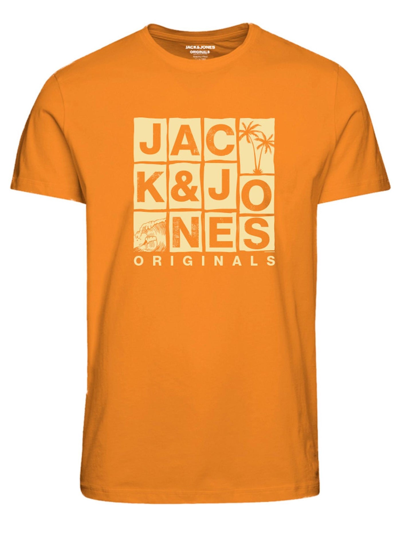 T-shirt orange logo imprimé Chance