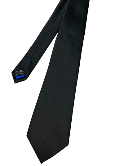 Cravate satinée noir