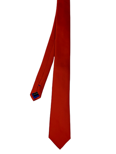 Cravate satinée rouge clair