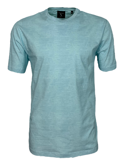 T-shirt turquoise chiné extensible