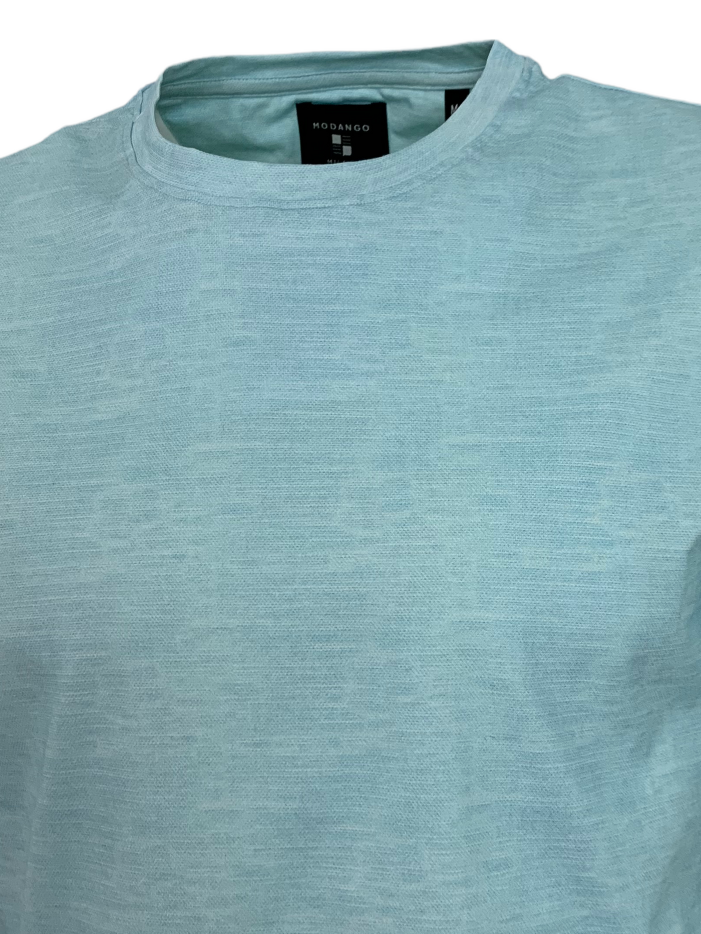 T-shirt turquoise chiné extensible