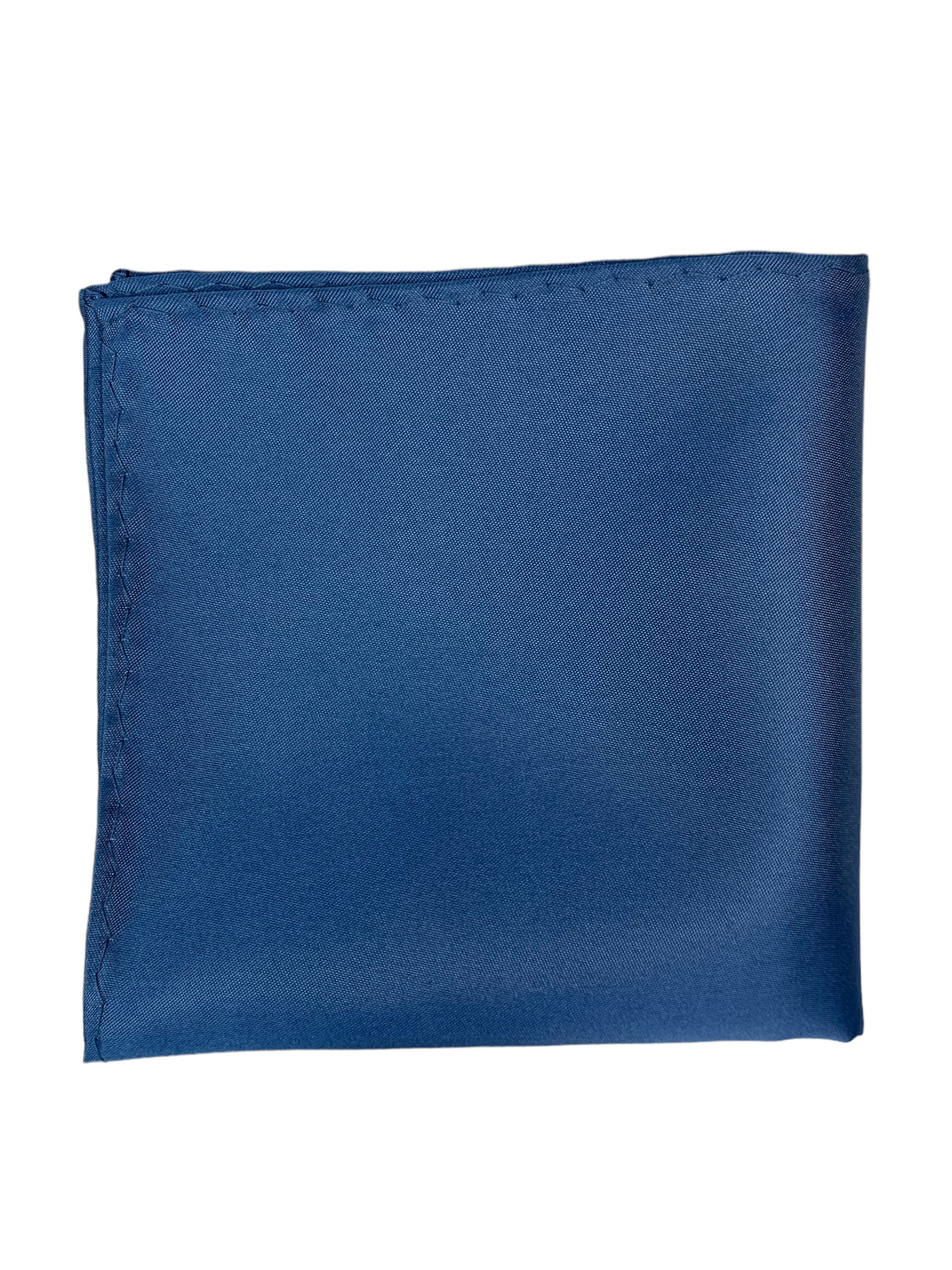 Mouchoir de poche satiné bleu poudre