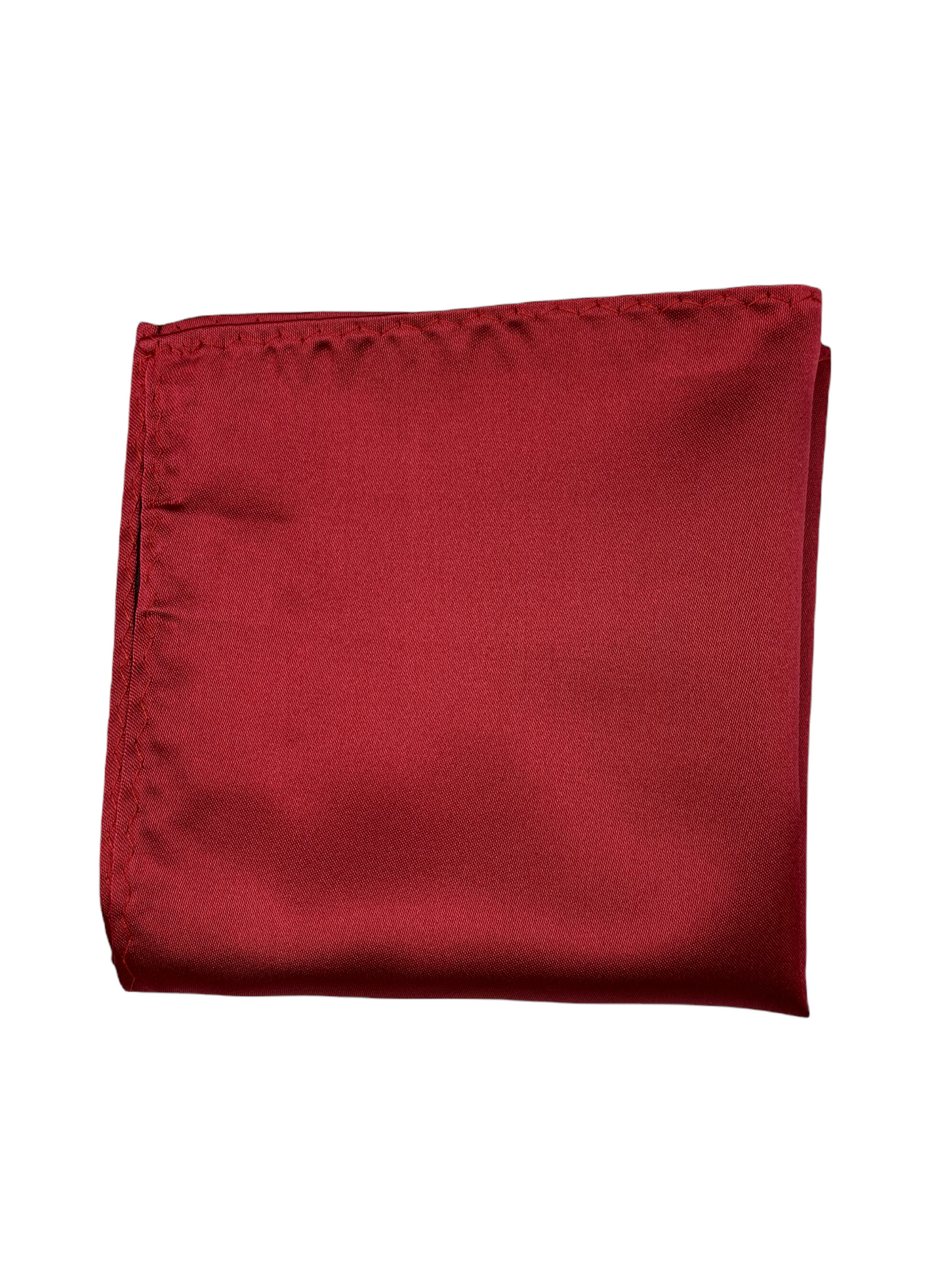 Mouchoir de poche satiné rouge