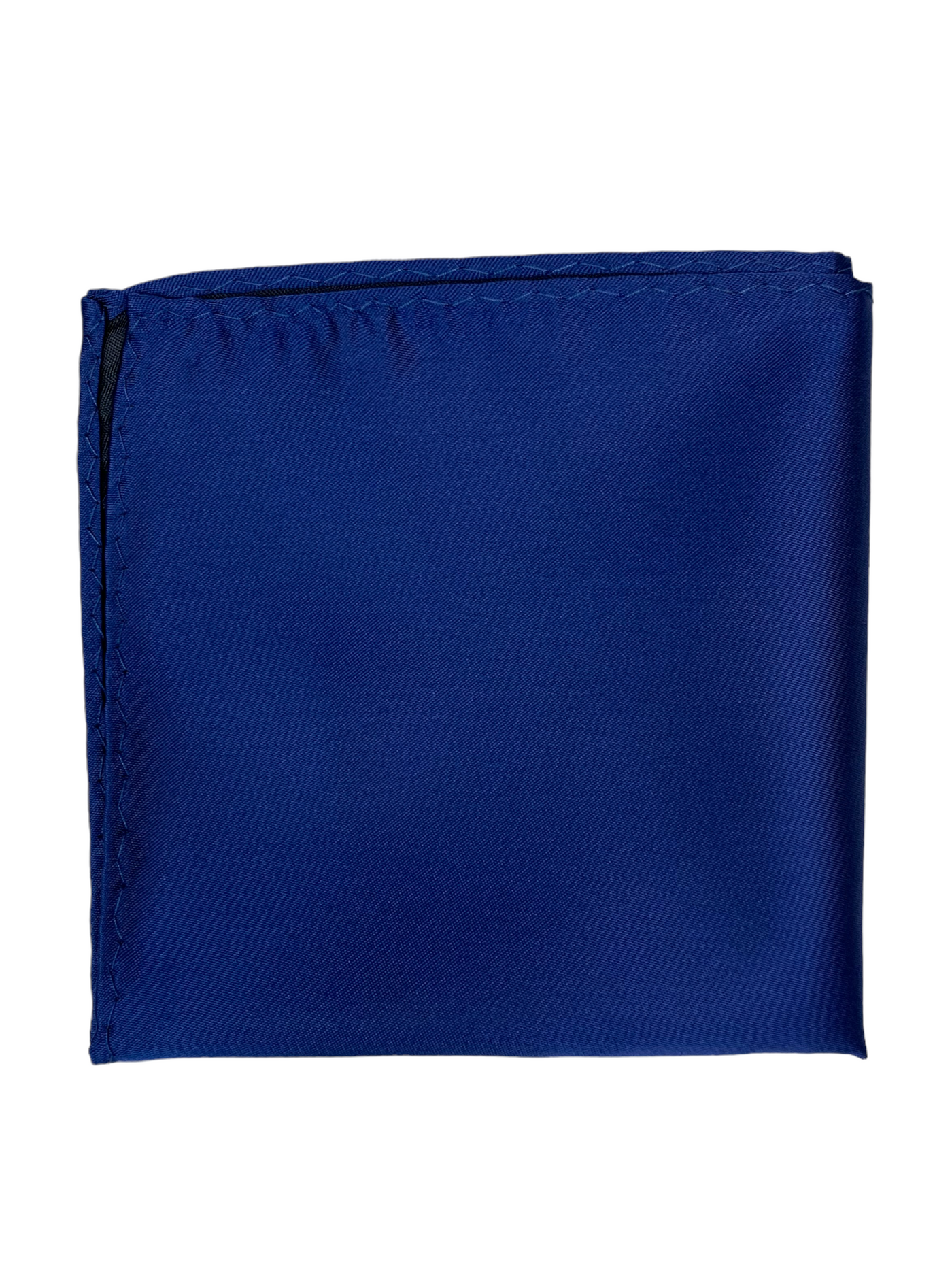 Mouchoir de poche satiné bleu moyen