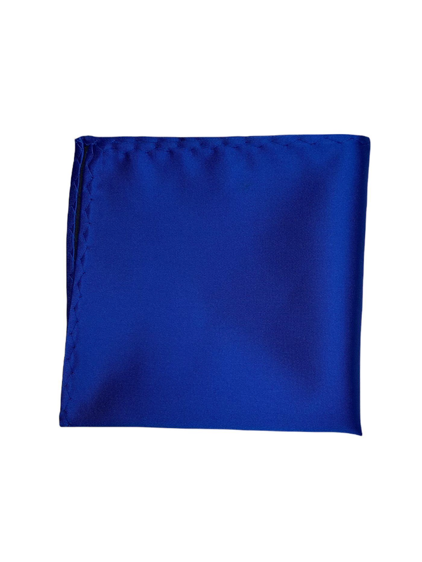 Mouchoir de poche satiné bleu royal