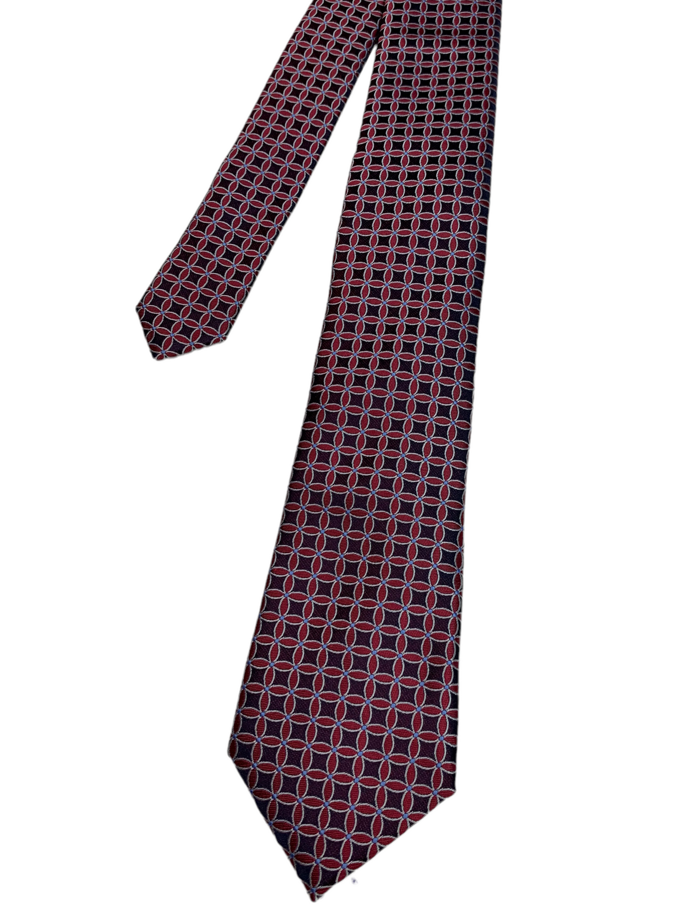 Cravate rouge à motif