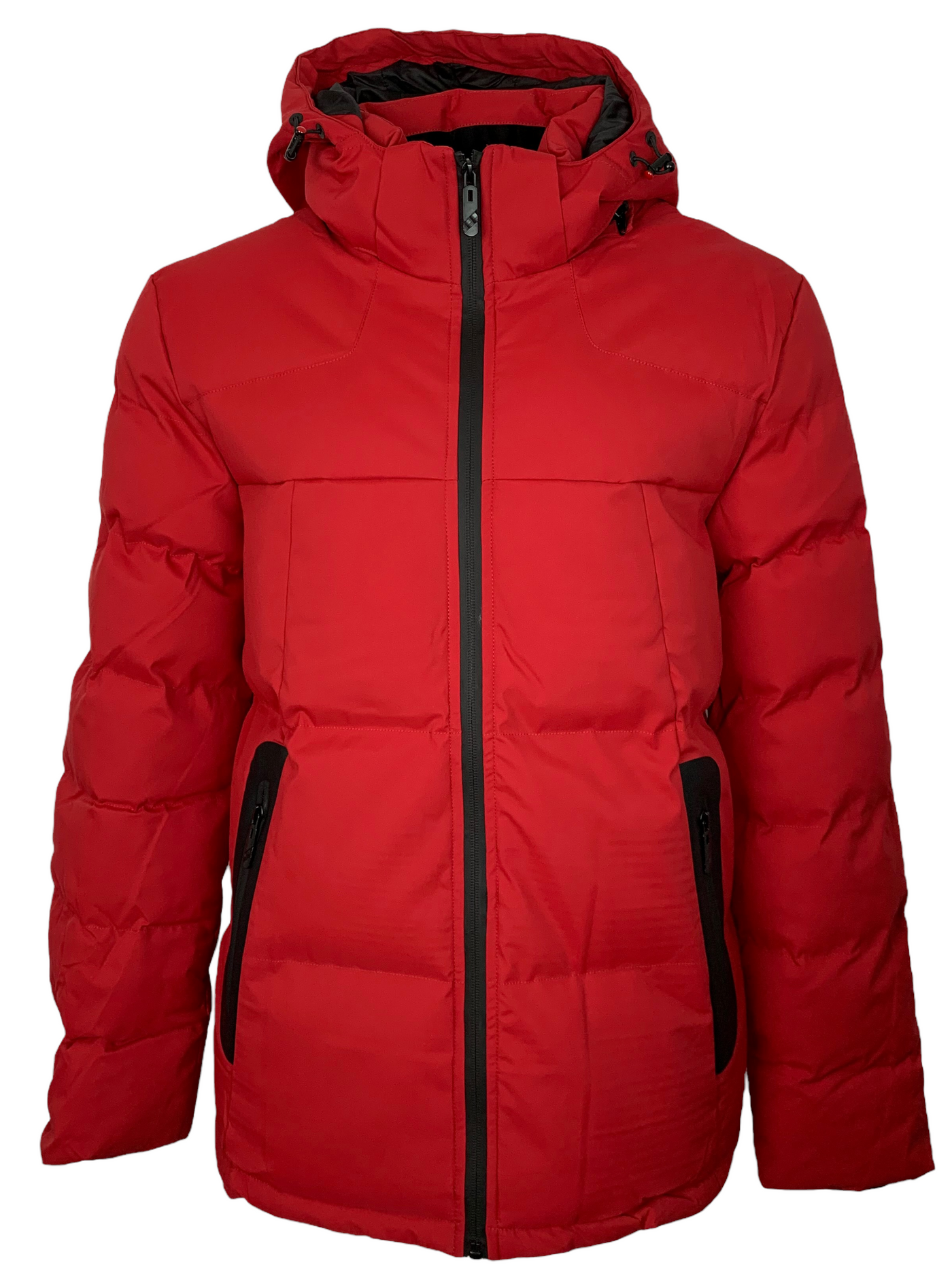 Manteau rouge hydrofuge