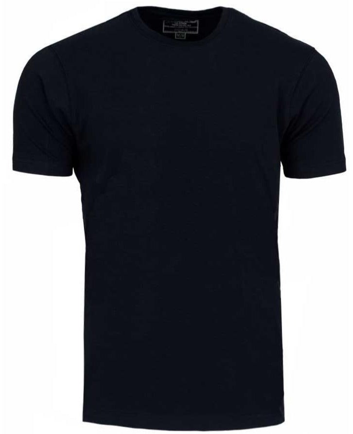 T-shirt essentiel col rond noir - Le Roi Mauricien des Habits
